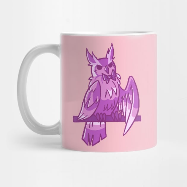 Pink Owl by Xe-cute's